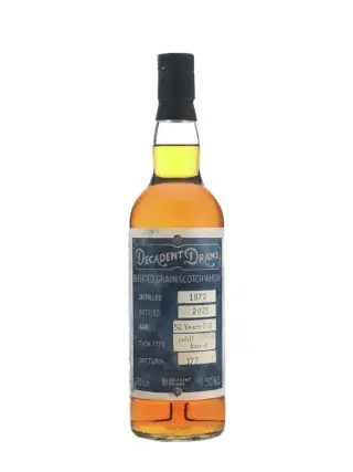 BLENDED GRAIN 52 years Decadent Drams Decadent Drinks