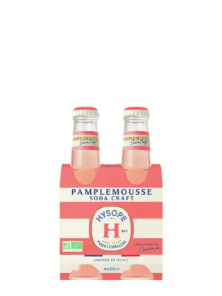 HYSOPE Soda Craft Pamplemousse Pack 6x4x20 cl Bio
