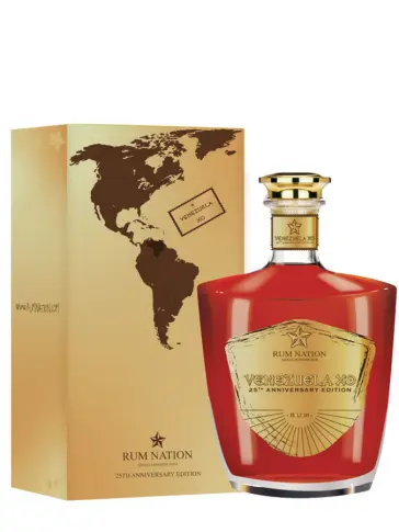 RUM NATION Venezuela XO 25th Anniversary Decanter #1
